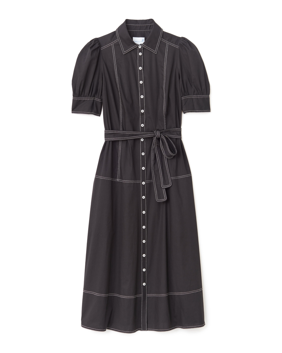 blue dress for baby girl Francesca Midi Dress-Noir – Cartolina