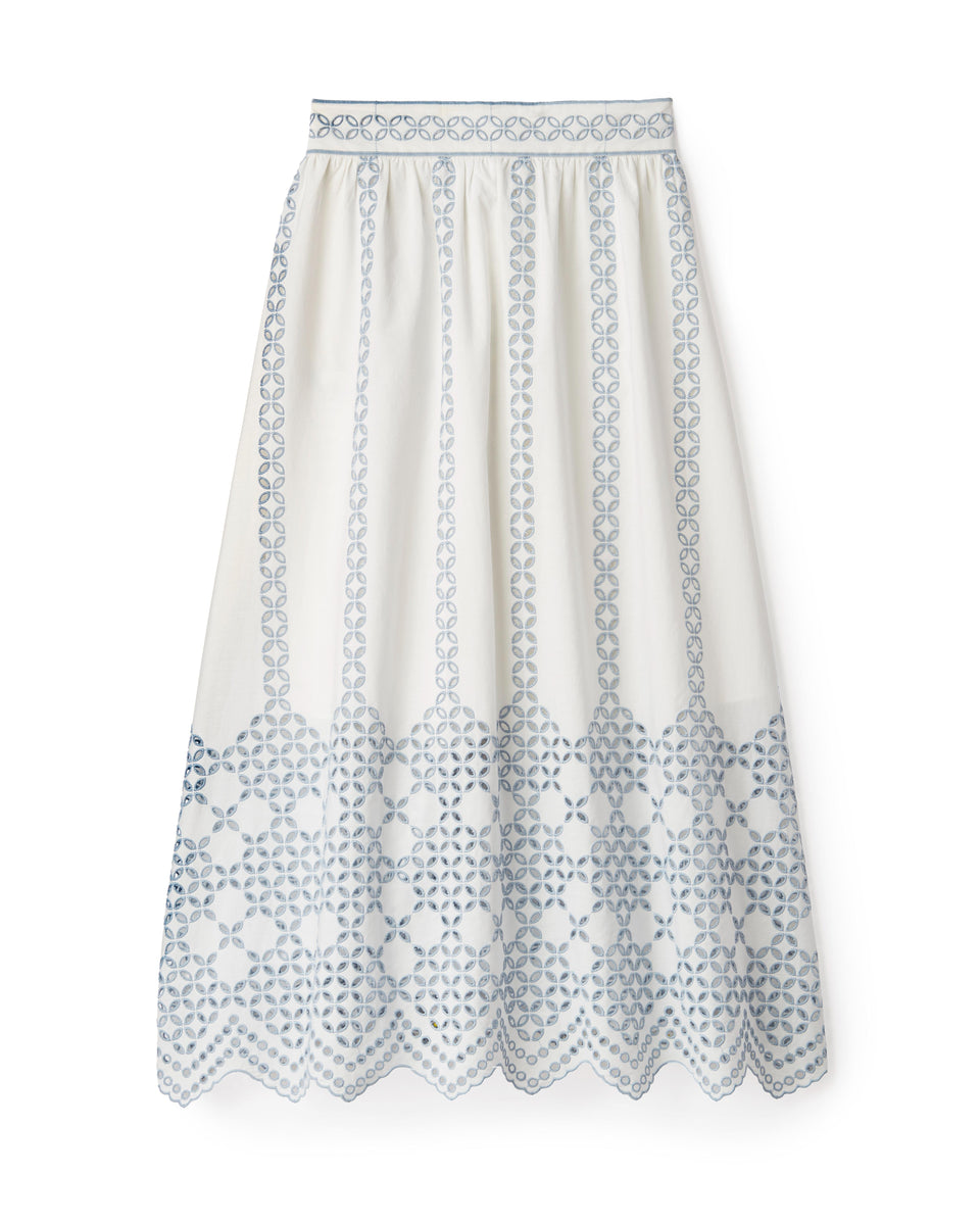 スカート CELINE | MIDI SKIRT IN SILK ETTE 2J312426N.29BT CELINE MIDI SKIRT-OPTIC WHITE – Cartolina