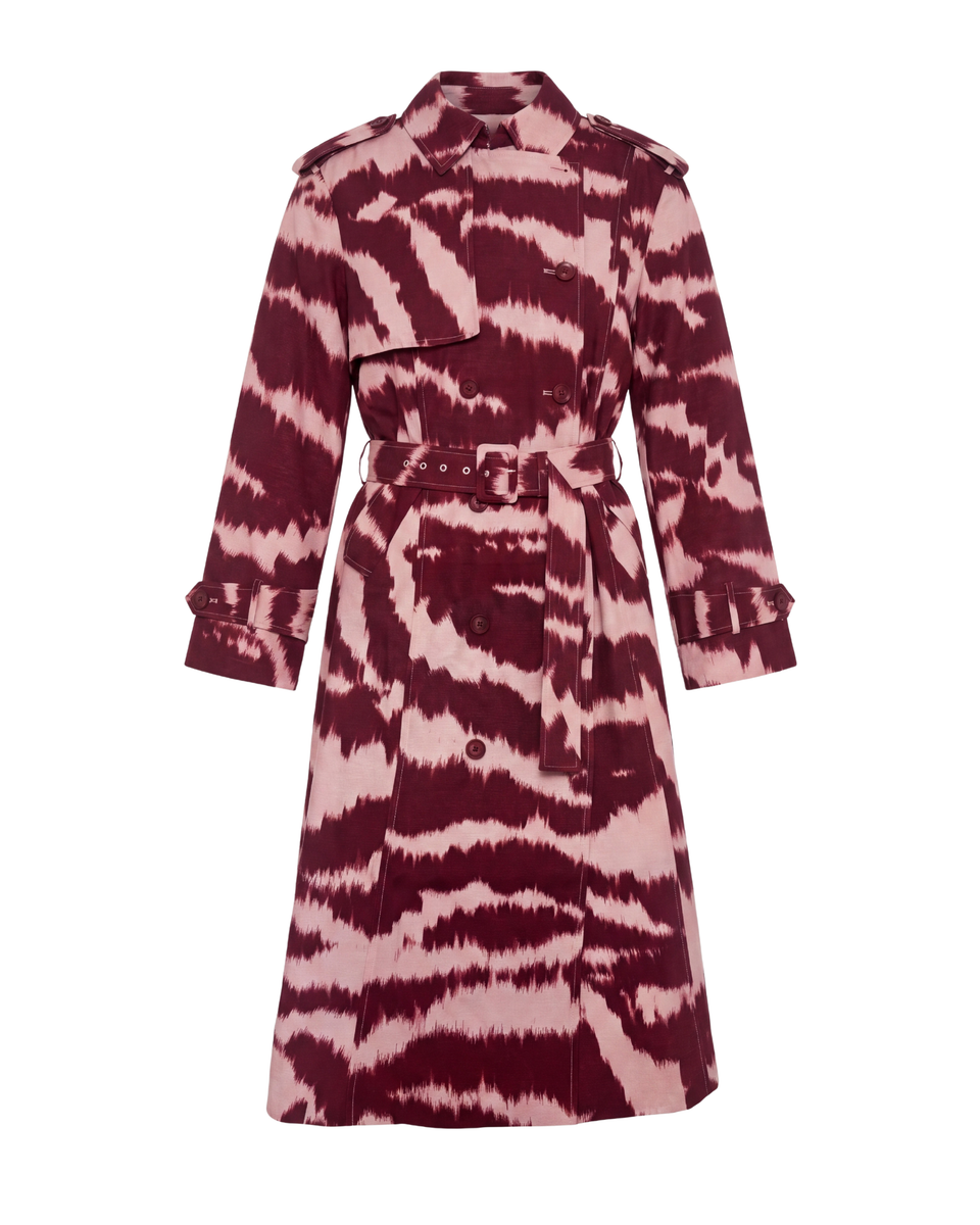 FA26 Kennedy Trench Coat-Abstract Anamalier-Zinfandel – Cartolina