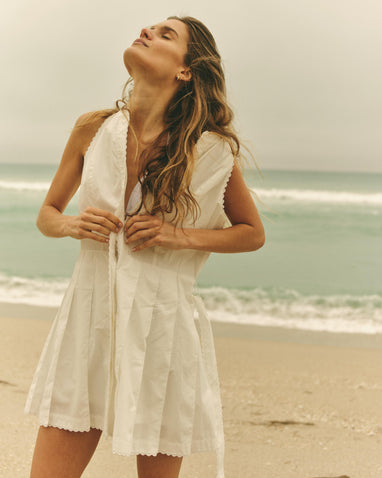 HADLEY ROMPER HALTER NECK-OPTIC WHITE – Cartolina