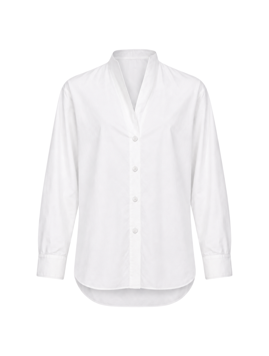 Cartolina Betsey Button Down-Optic White