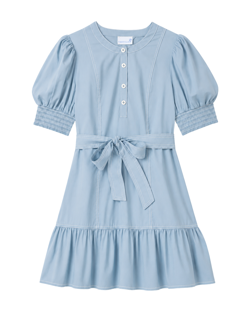 bonnie blue dress GD26 Mini Dress-Light Matching_Daughter