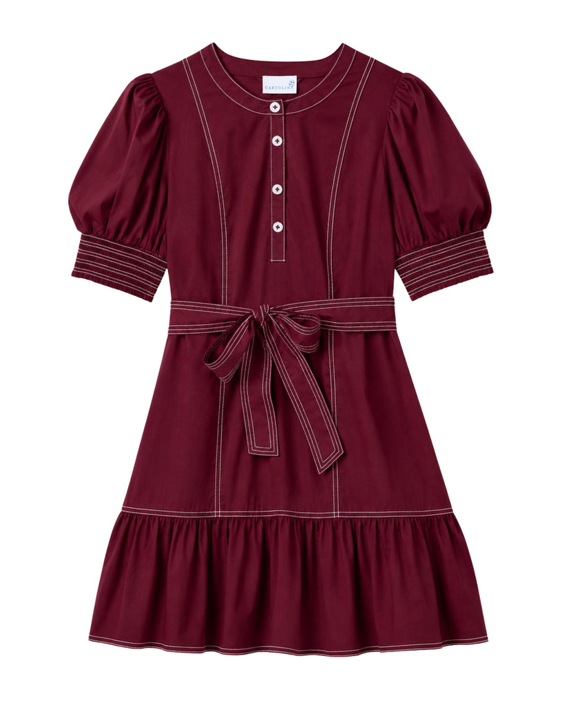 the bonnie mini dress maroon GD26 Dress-Maroon M 24.0 Hips school prom Size:Y/14 Mac Duggal Floral Mikado