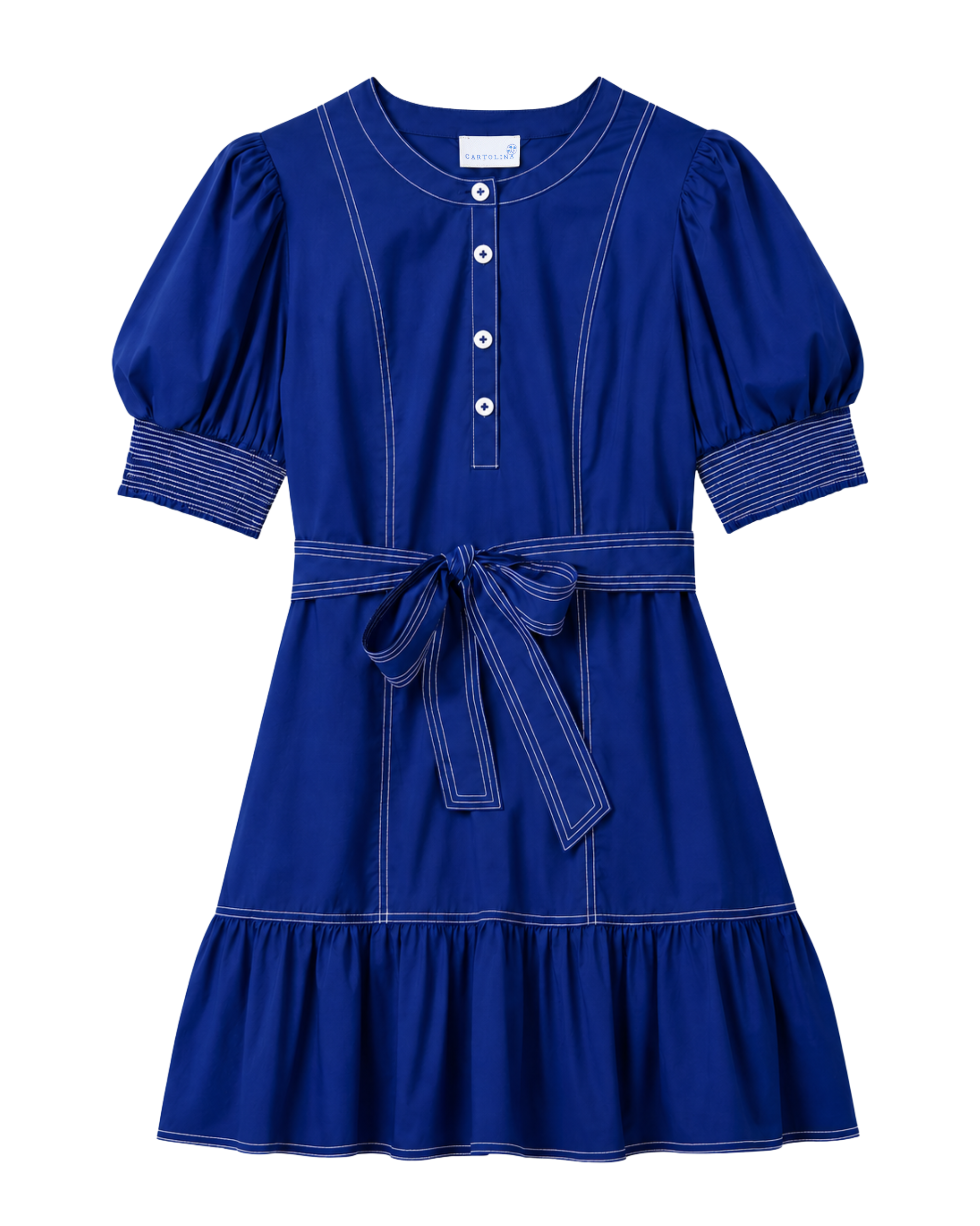 GD26 Bonnie Mini Dress-Royal Blue
