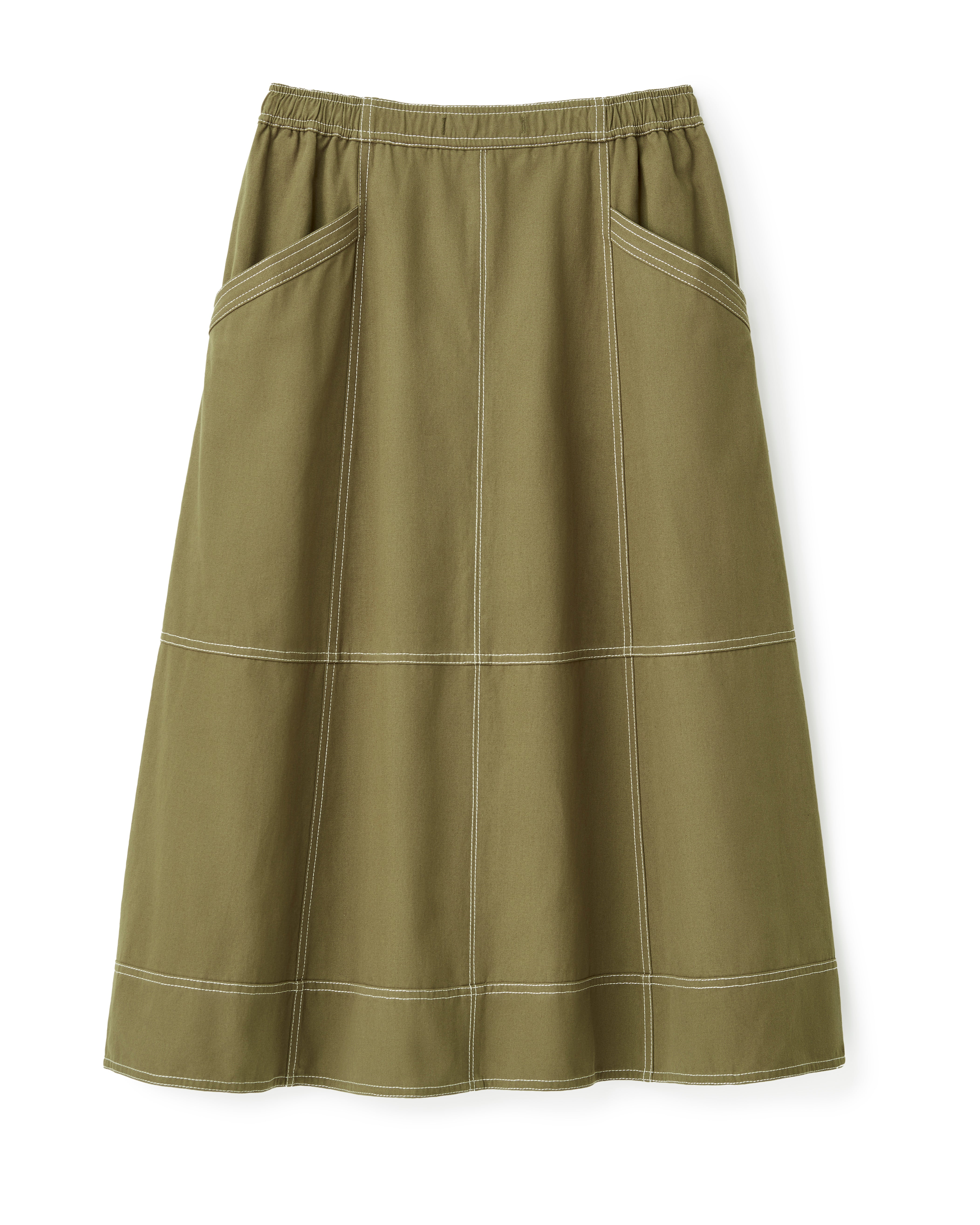military long skirt グリーン カーキ オリーブ Army green skirt linen skirt maxi skirt long skirt women