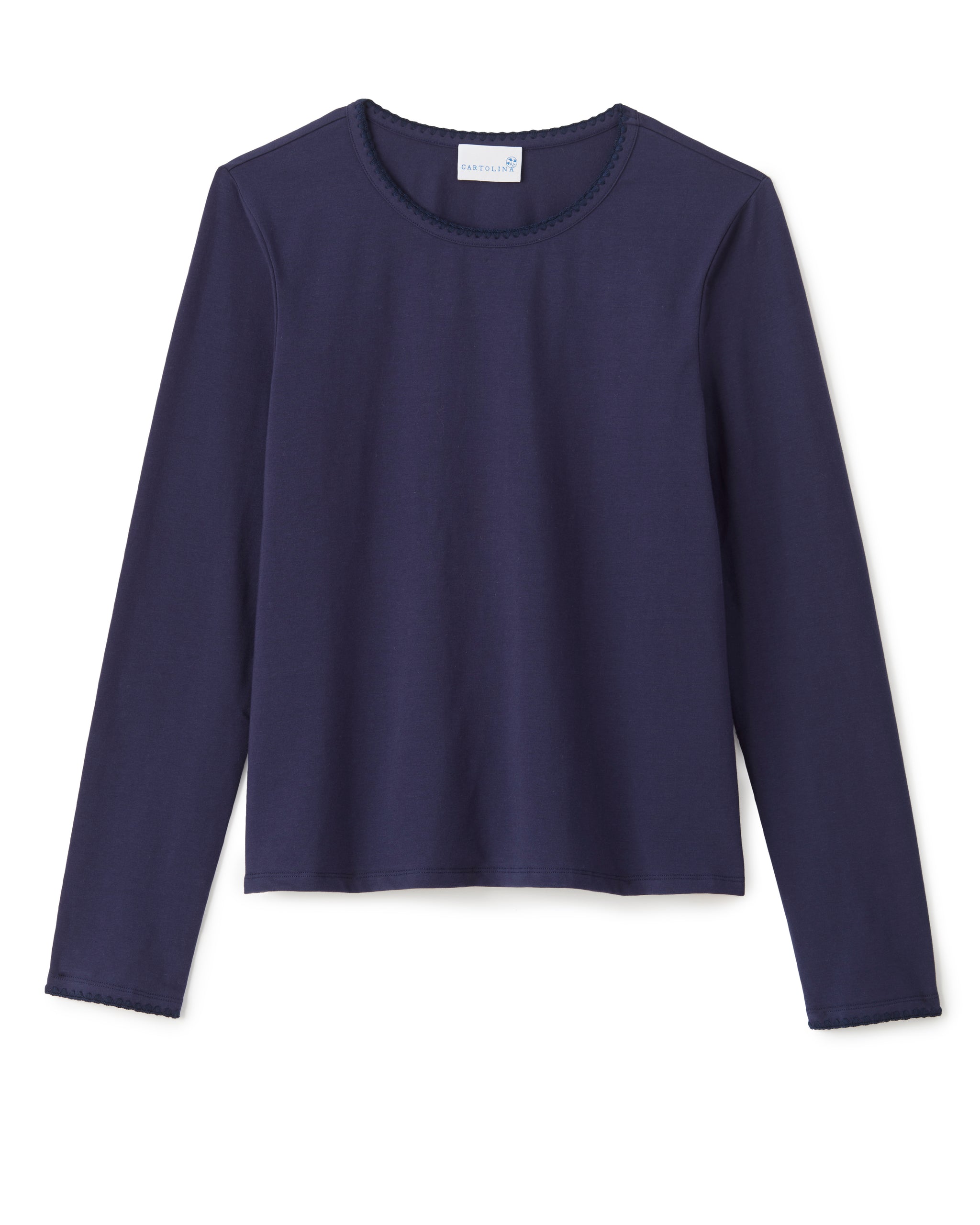【TLLDAWN】L FLASH KNIT HALF SLEEVE TEE NAVY Dylan Long Sleeve Tee-Midnight Blue – Cartolina