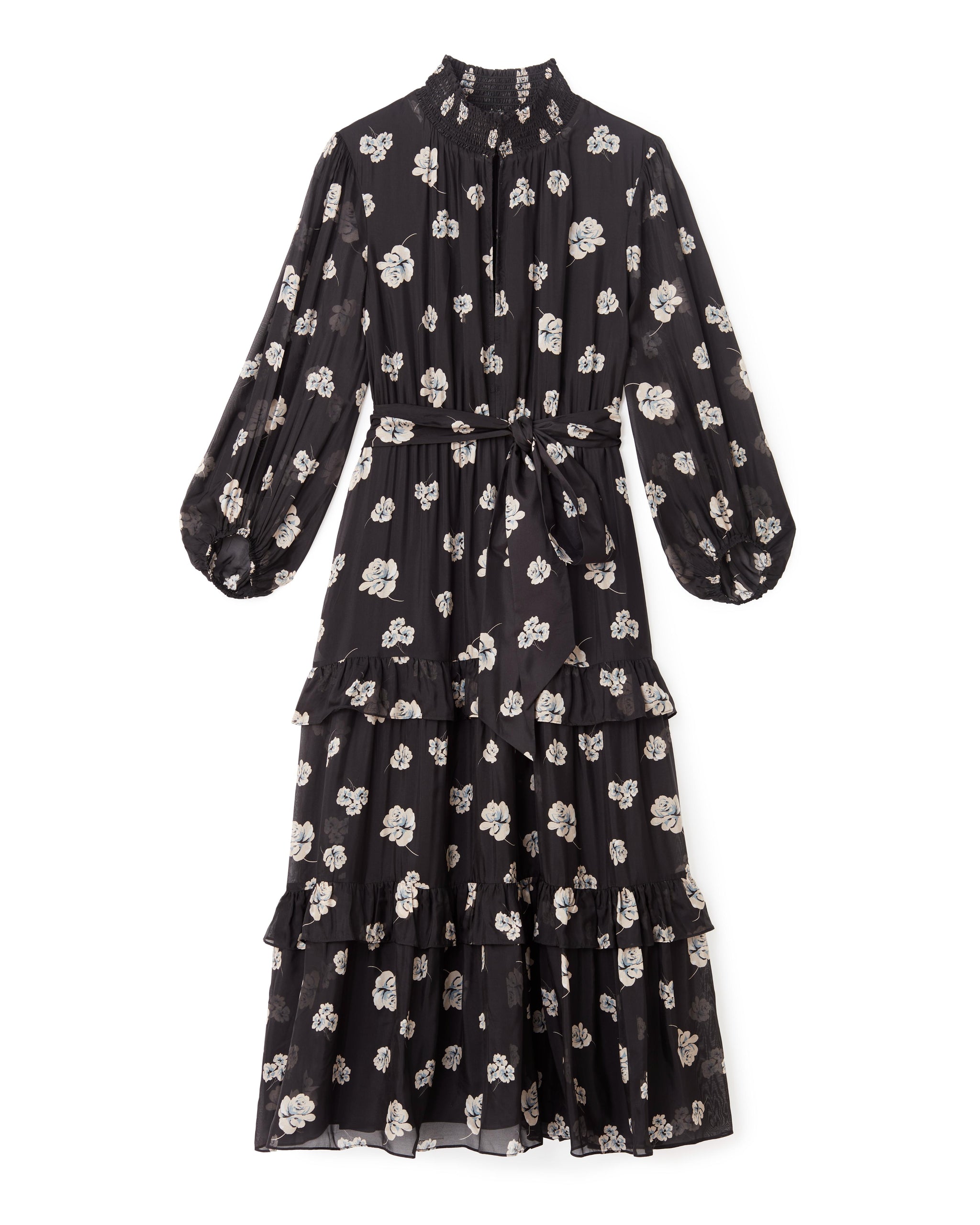 Cartolina Women's Lorelei Dress - Black - Size S - Moonlit Rose