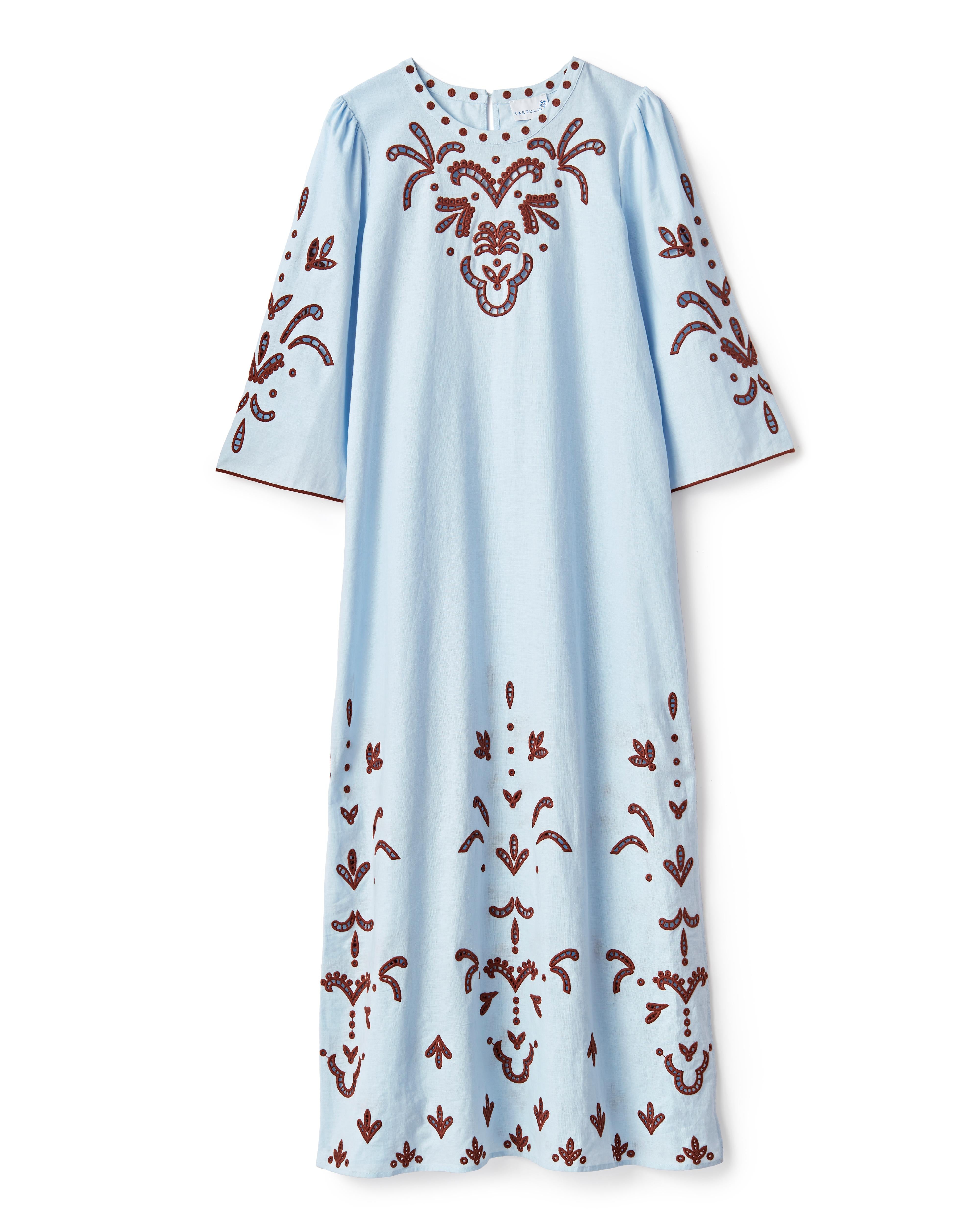 Athena Maxi Dress-Sky