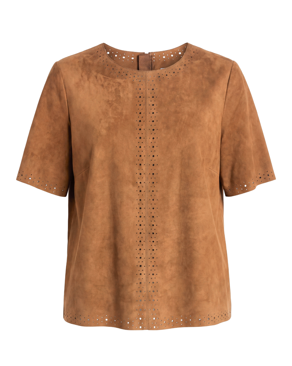 Cartolina FA26 Chloe Top-Chestnut