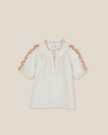 Marisol Ss Top-Ivory – Cartolina