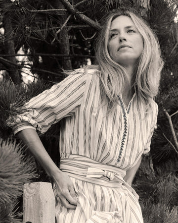 Seraphina Dress-Coastal Indigo Stripe – Cartolina