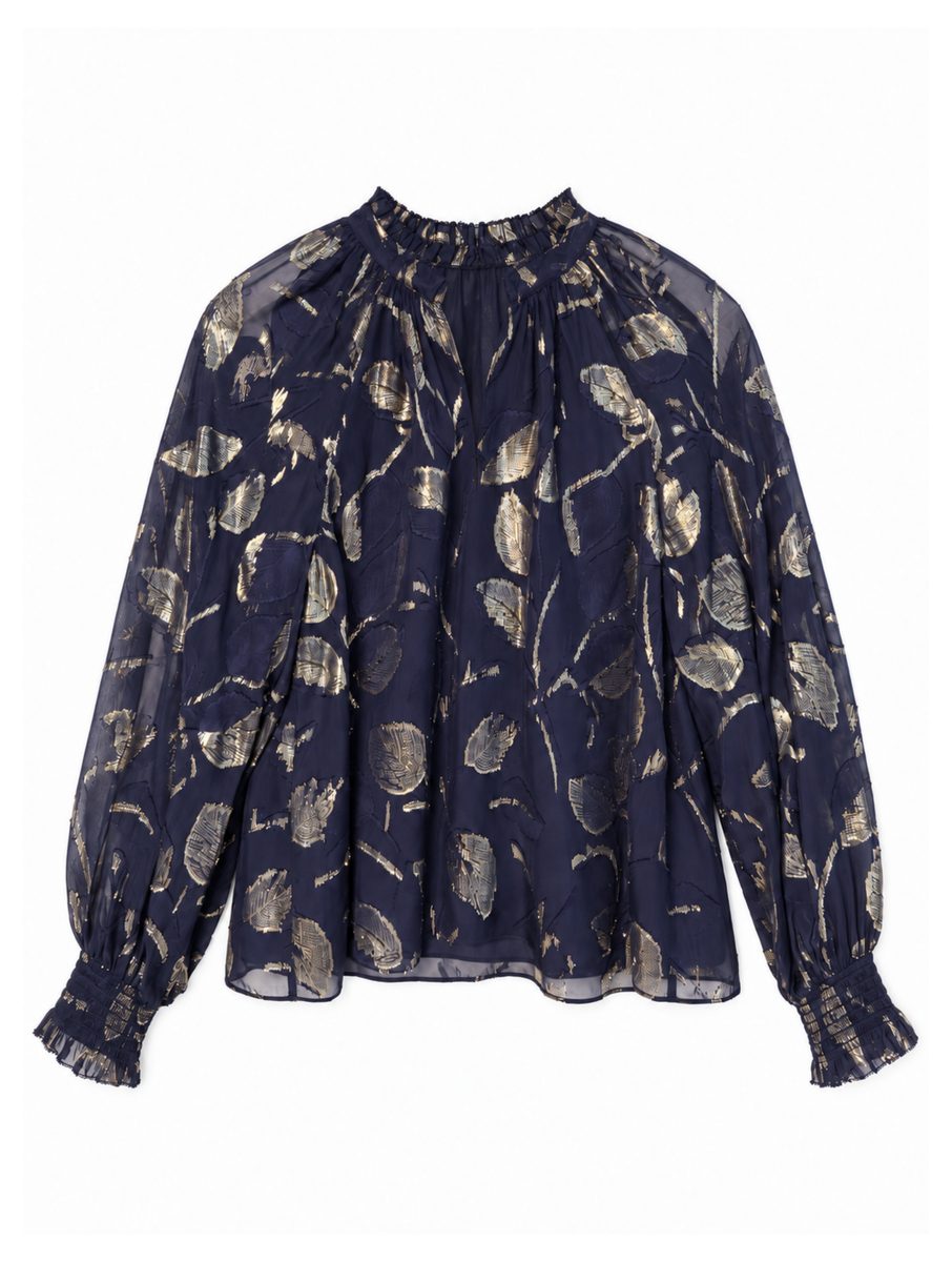 Cartolina HO26 Sawyer Blouse-Foothill Leaf Metallic