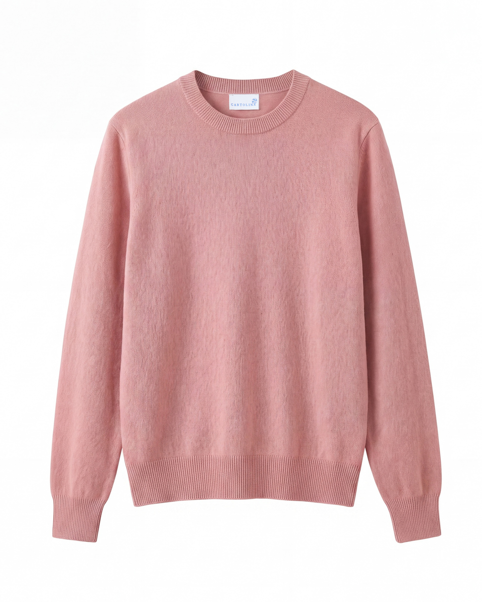 Cartolina FA26 Sloane Cashmere Sweater-Dusty Pink