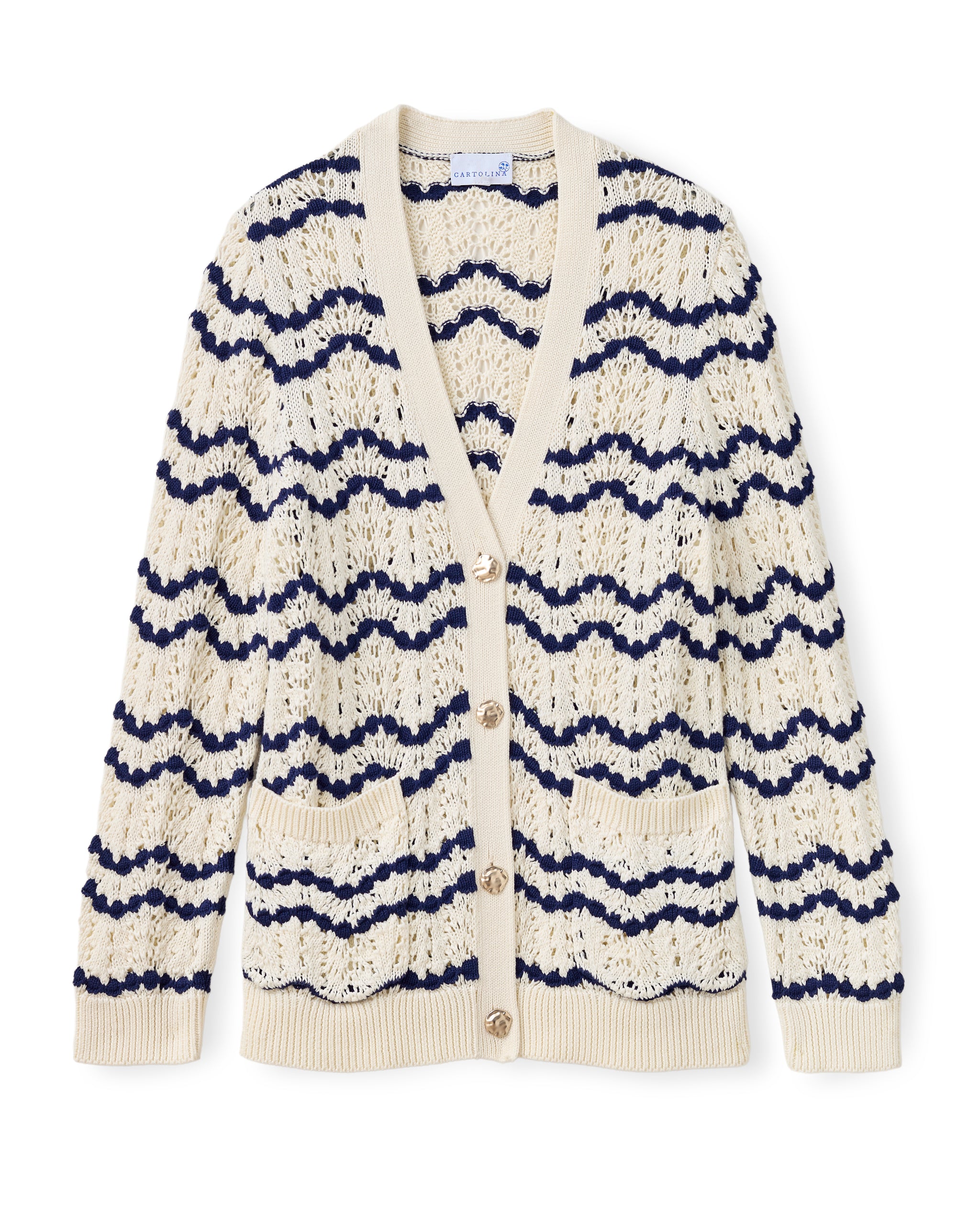 SU26 Hadwen Cardigan-Beach Wave Stripe-Natural – Cartolina