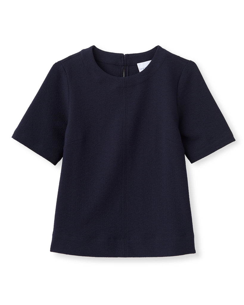 新品未着用MARNO Chloe knit tops black Chloe Top Navy & Black Lace Insets Size Small | Mightychic