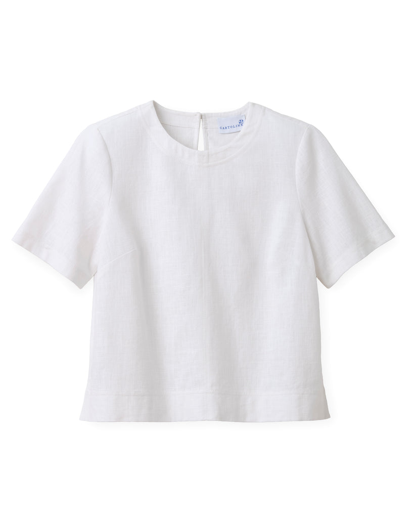 トップス marno Chloe knit tops white SU26 Chloe Top-Bright White – Cartolina