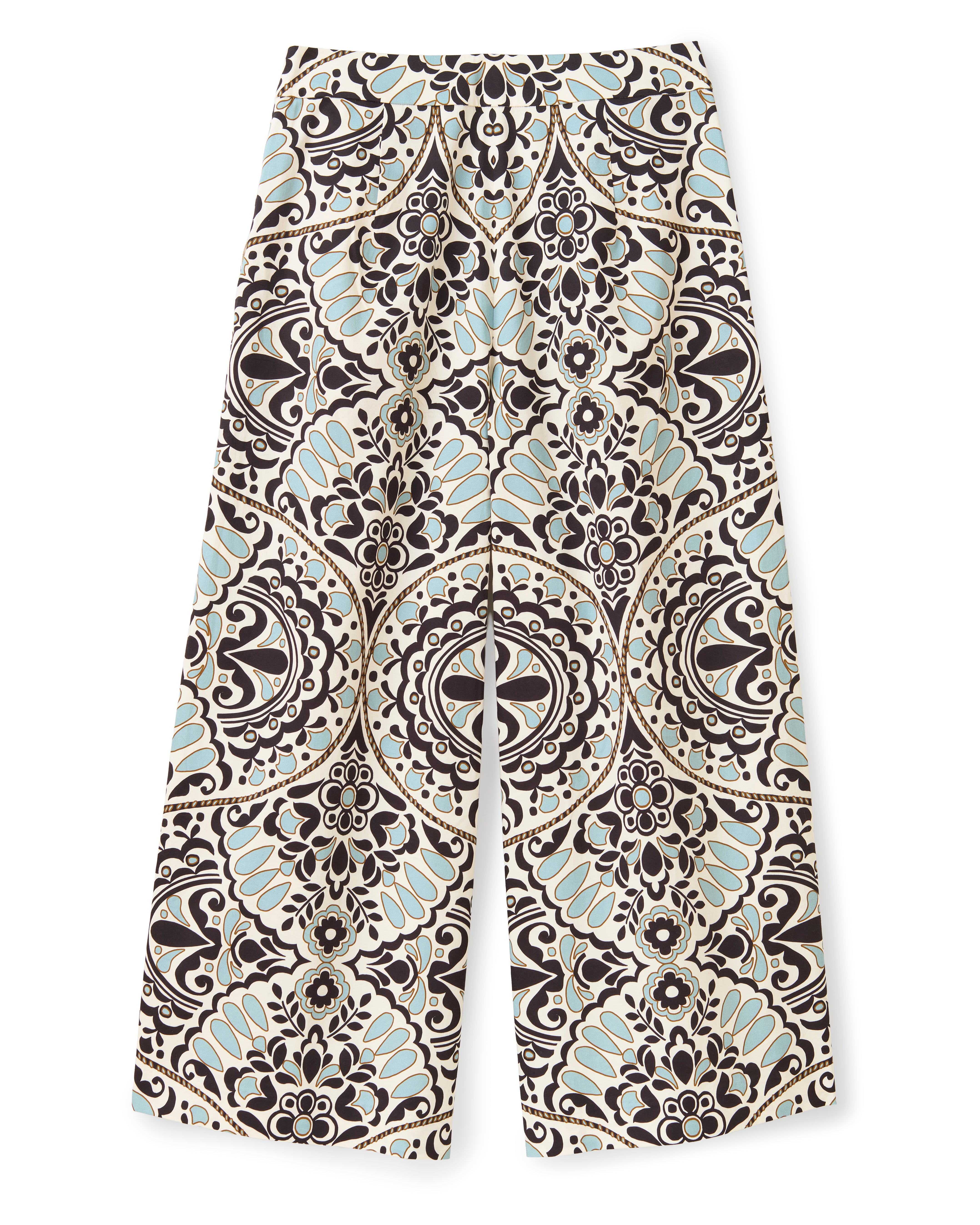 SP26 Salida Culotte Pants-Flor Medallion Tidal Pool
